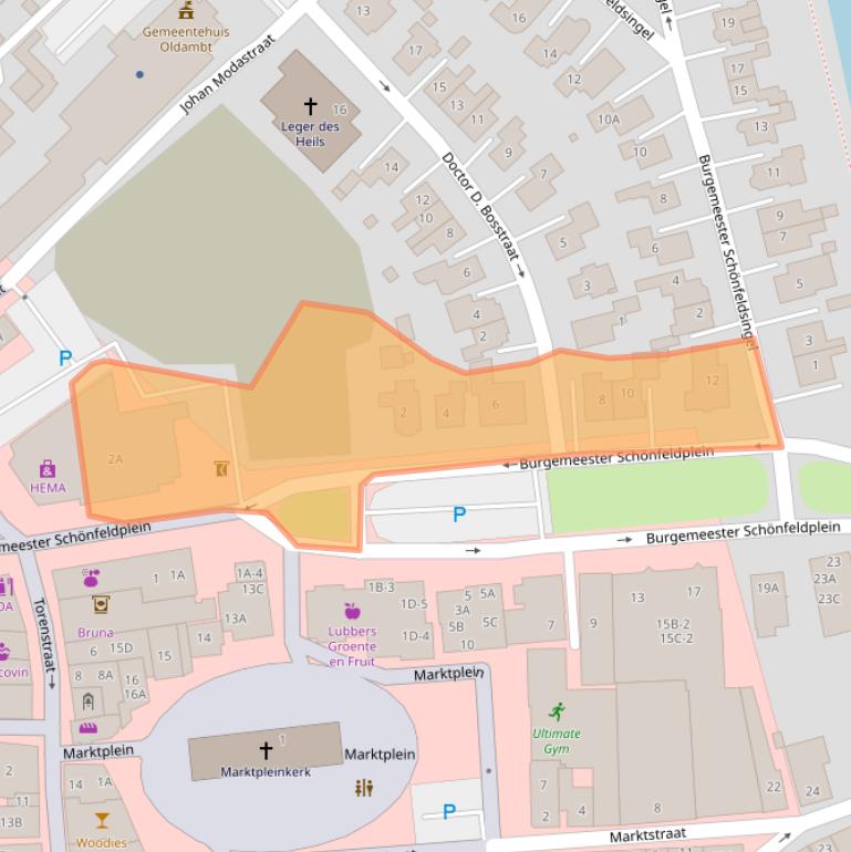 Kaart van postcodegebied 9671CB.