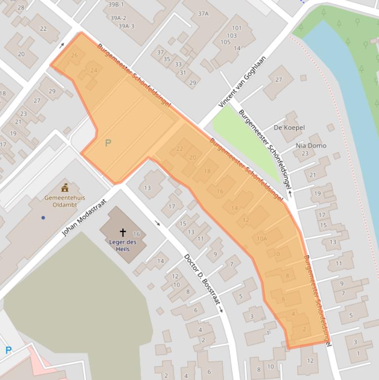 Kaart van postcodegebied 9671CH.