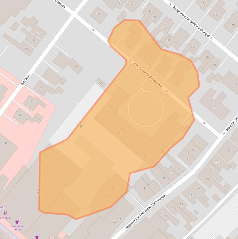 Kaart van postcodegebied 9671CR.