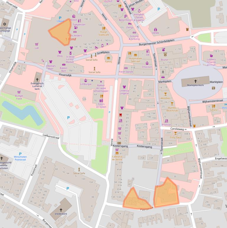 Kaart van postcodegebied 9671EA.