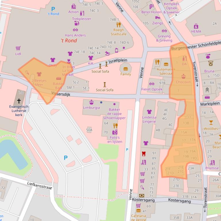 Kaart van postcodegebied 9671EC.