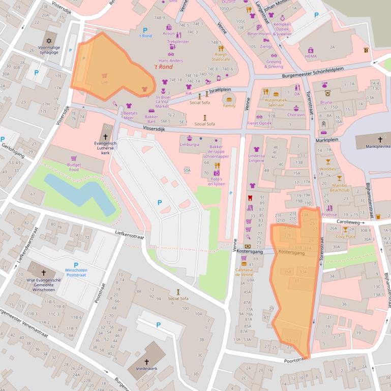 Kaart van postcodegebied 9671ED.