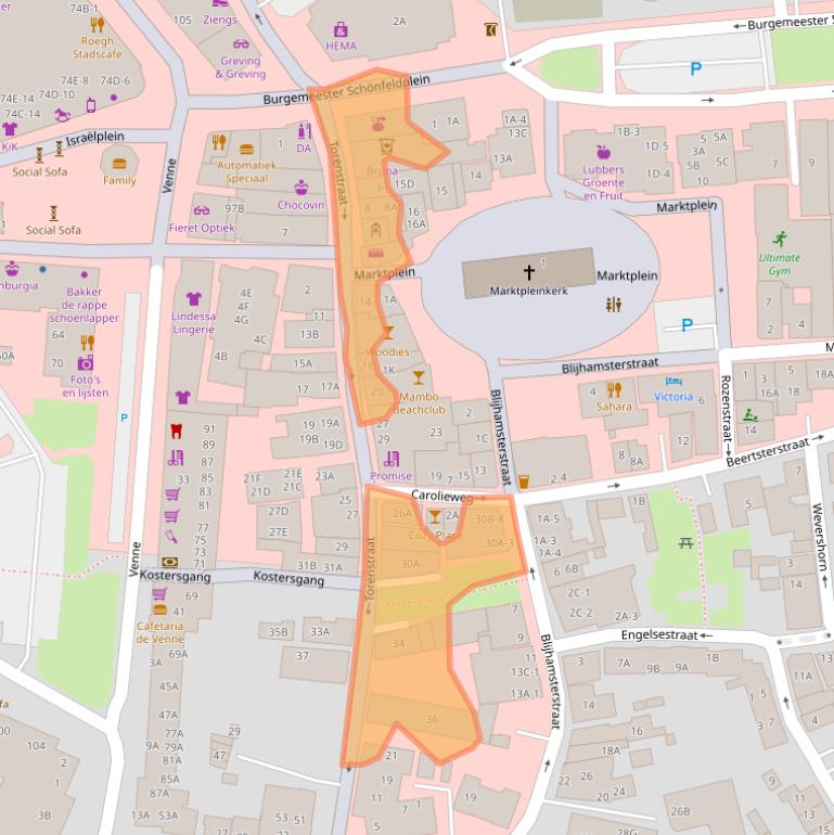 Kaart van postcodegebied 9671EE.