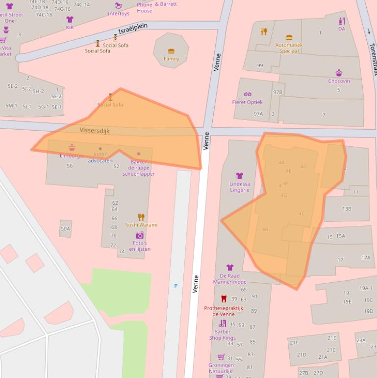 Kaart van postcodegebied 9671EH.