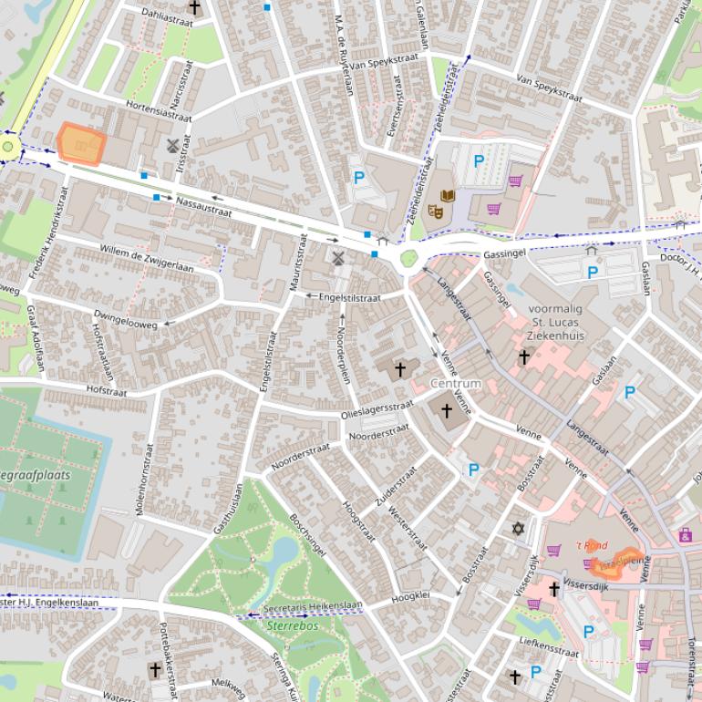 Kaart van postcodegebied 9671EN.