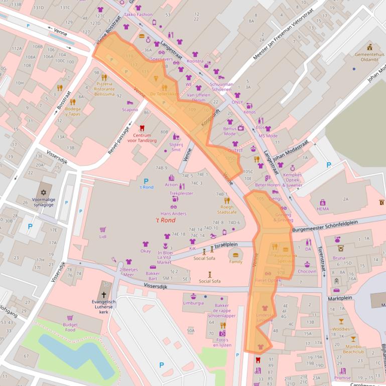 Kaart van postcodegebied 9671EP.