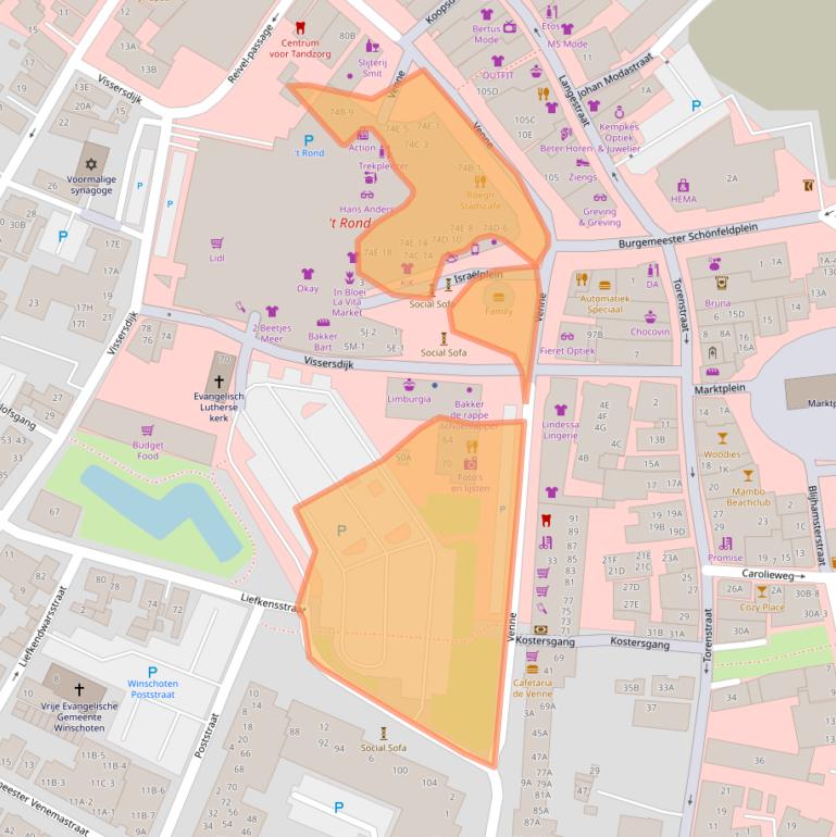 Kaart van postcodegebied 9671ET.