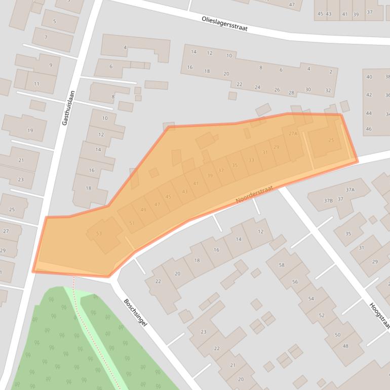 Kaart van postcodegebied 9671GV.