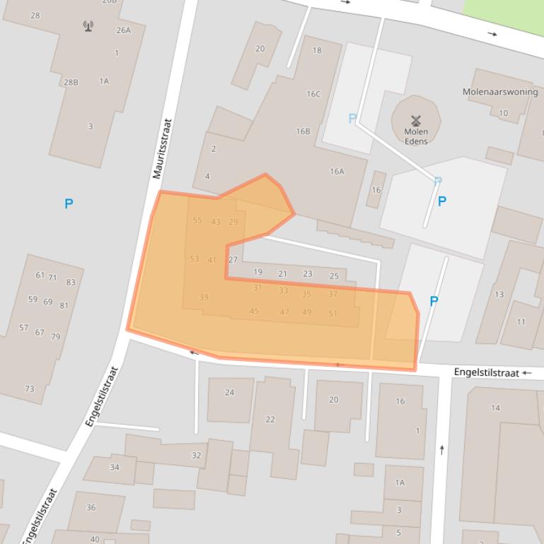 Kaart van postcodegebied 9671JG.