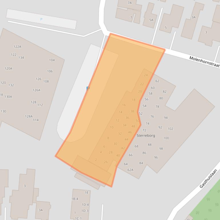 Kaart van postcodegebied 9671KT.