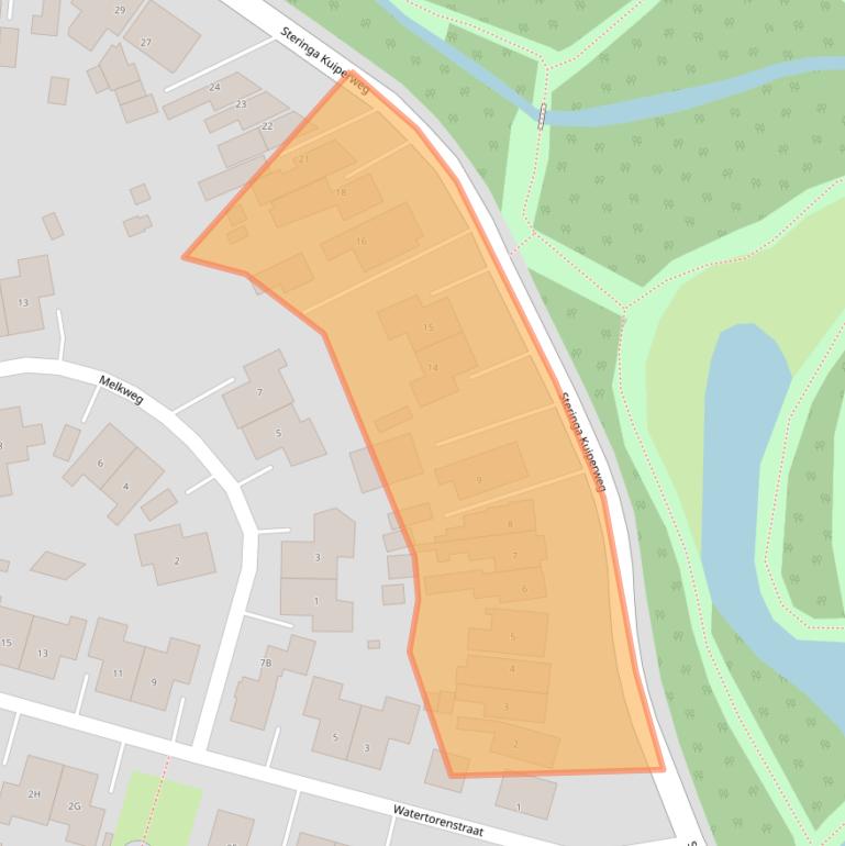 Kaart van postcodegebied 9671LA.
