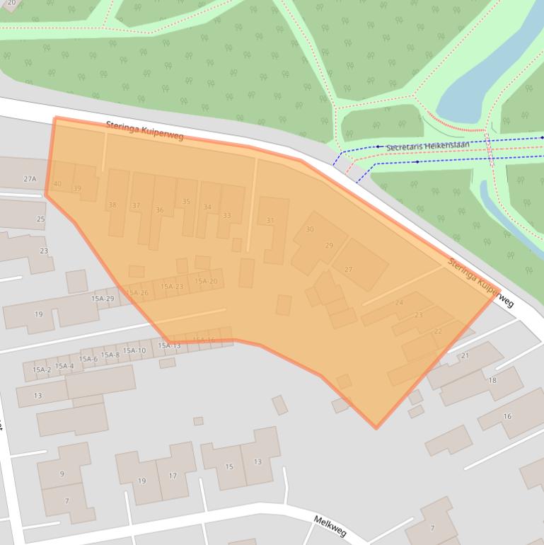 Kaart van postcodegebied 9671LB.