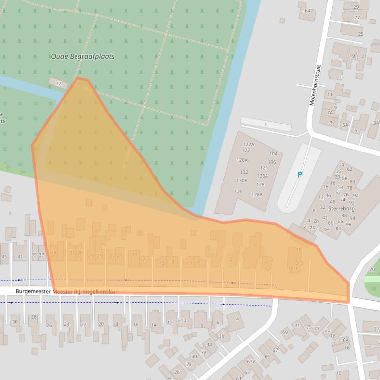 Kaart van postcodegebied 9671LK.