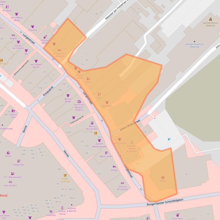 Kaart van postcodegebied 9671PA.