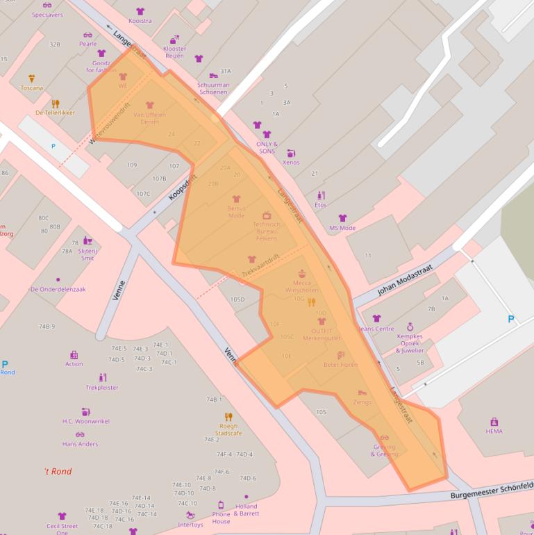 Kaart van postcodegebied 9671PG.