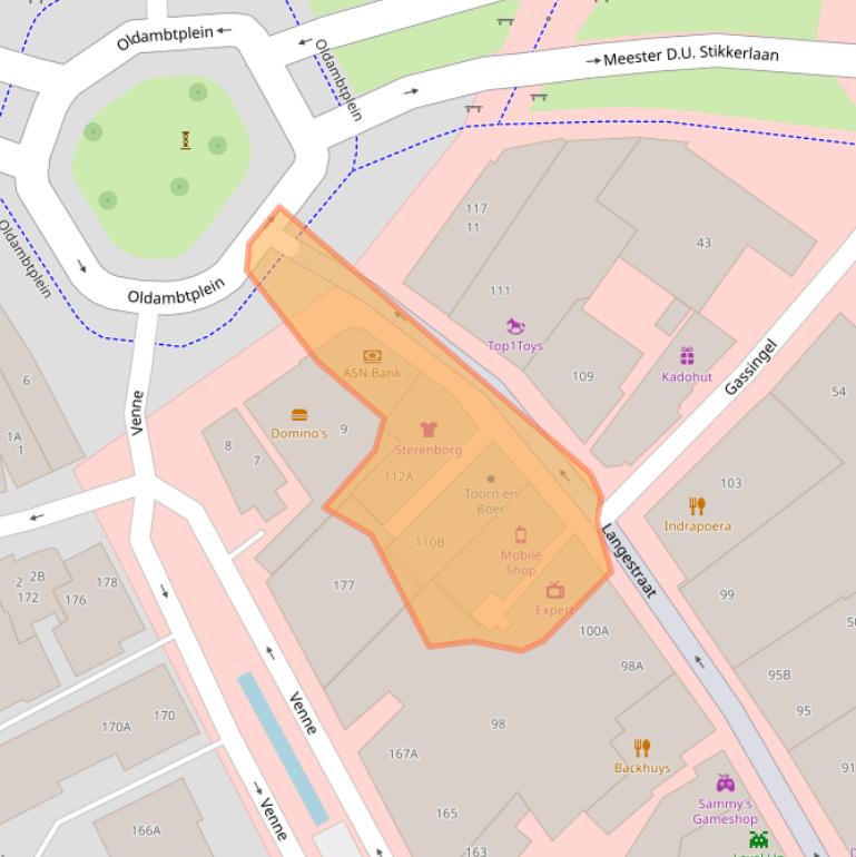 Kaart van postcodegebied 9671PN.