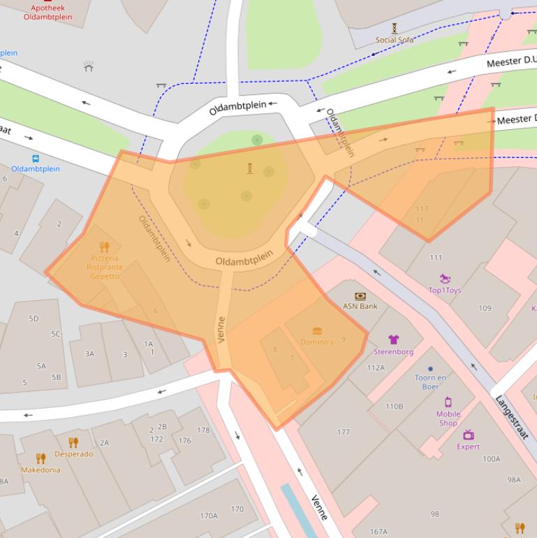 Kaart van postcodegebied 9671PP.