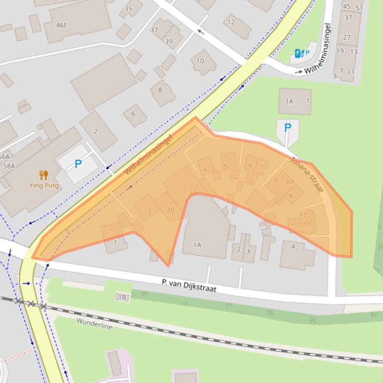 Kaart van postcodegebied 9672AK.