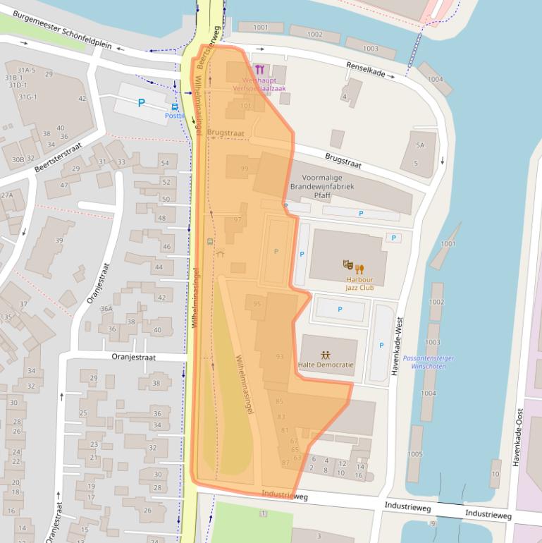 Kaart van postcodegebied 9672AN.