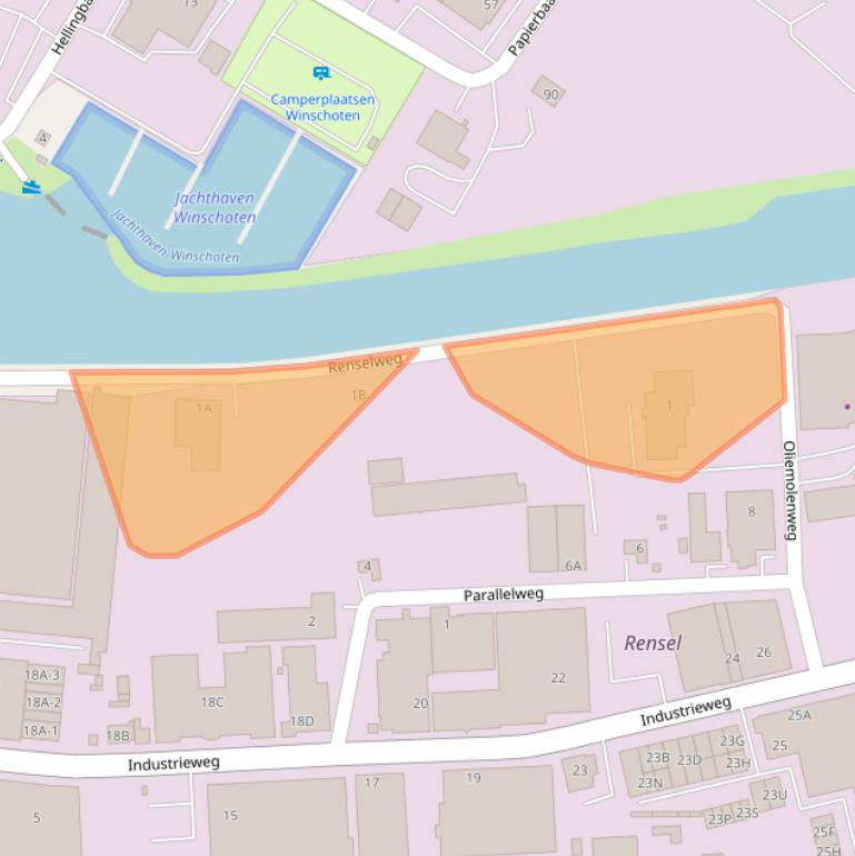 Kaart van postcodegebied 9672AX.