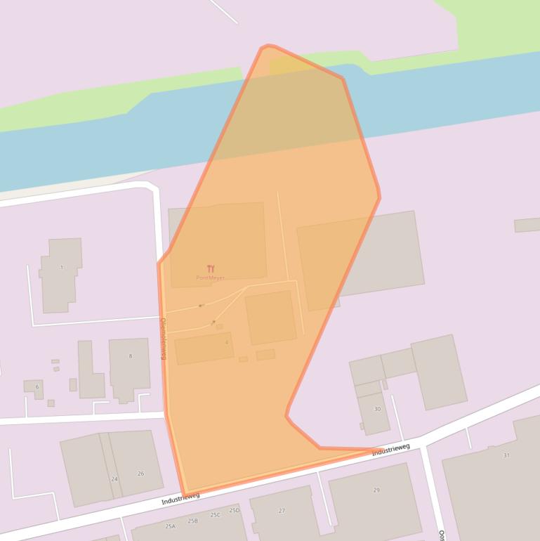 Kaart van postcodegebied 9672AZ.