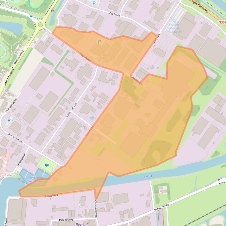 Kaart van postcodegebied 9672BH.