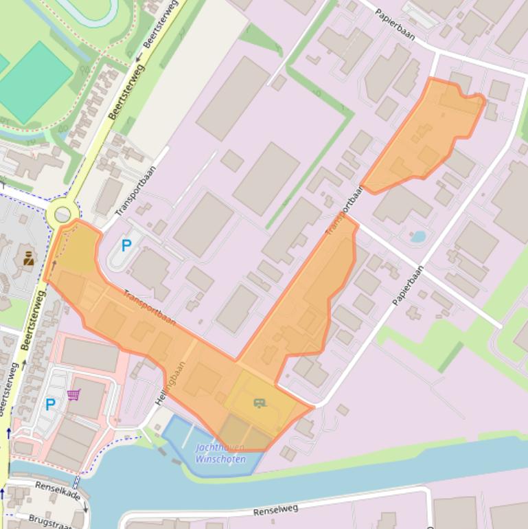 Kaart van postcodegebied 9672BJ.