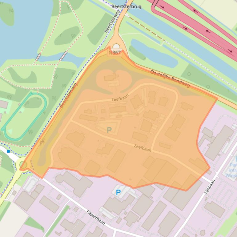 Kaart van postcodegebied 9672BN.