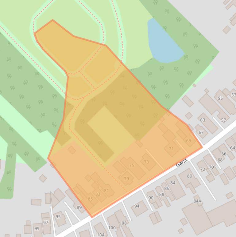 Kaart van postcodegebied 9673AC.