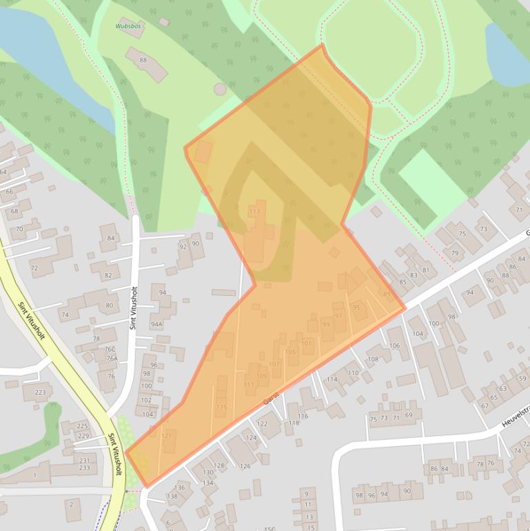 Kaart van postcodegebied 9673AD.