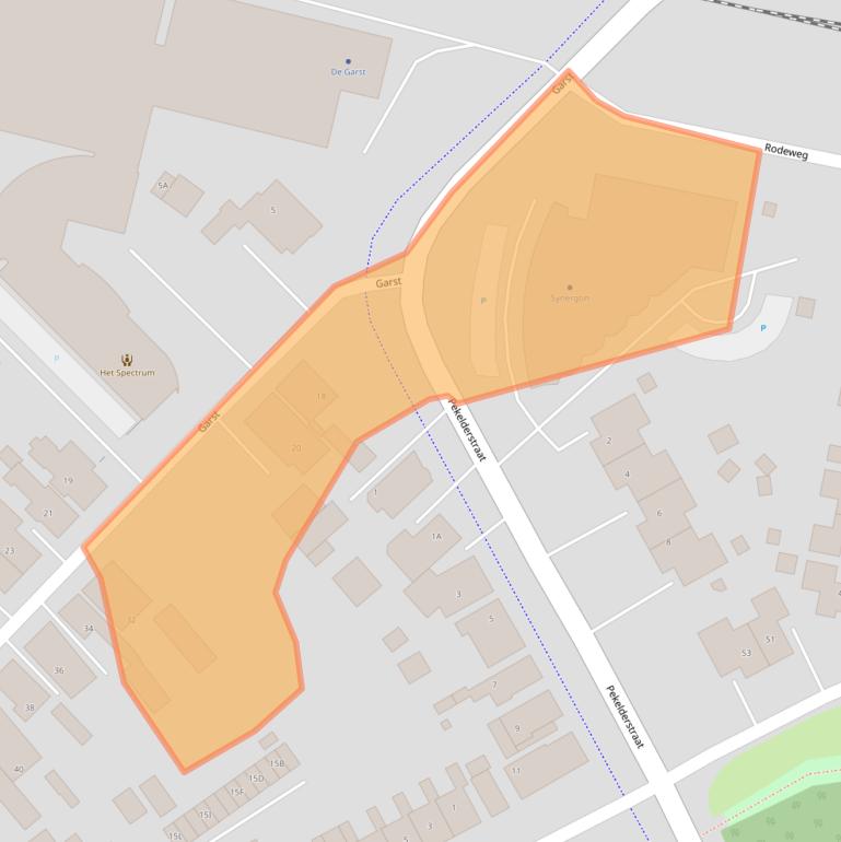 Kaart van postcodegebied 9673AE.