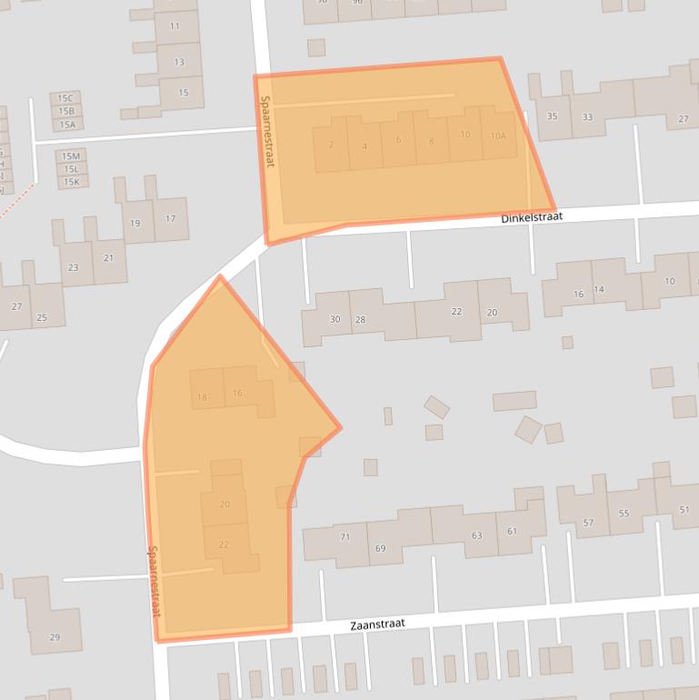 Kaart van postcodegebied 9673AT.