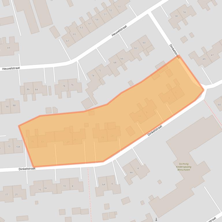 Kaart van postcodegebied 9673AV.