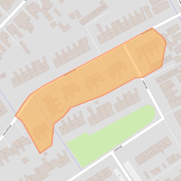 Kaart van postcodegebied 9673BC.