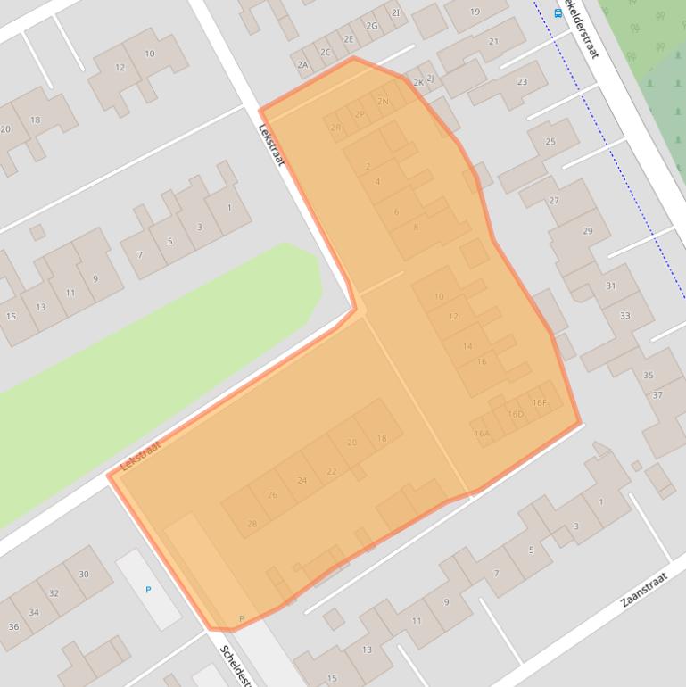 Kaart van postcodegebied 9673BG.