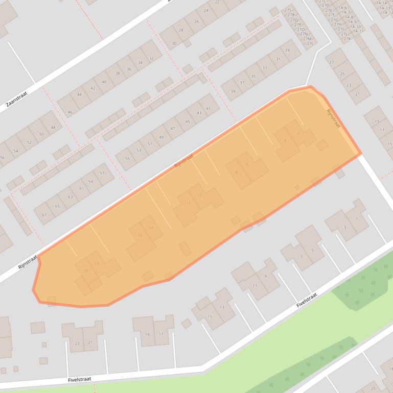 Kaart van postcodegebied 9673CR.