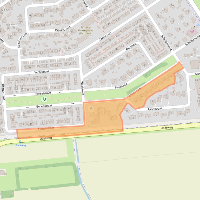 Kaart van postcodegebied 9673CV.