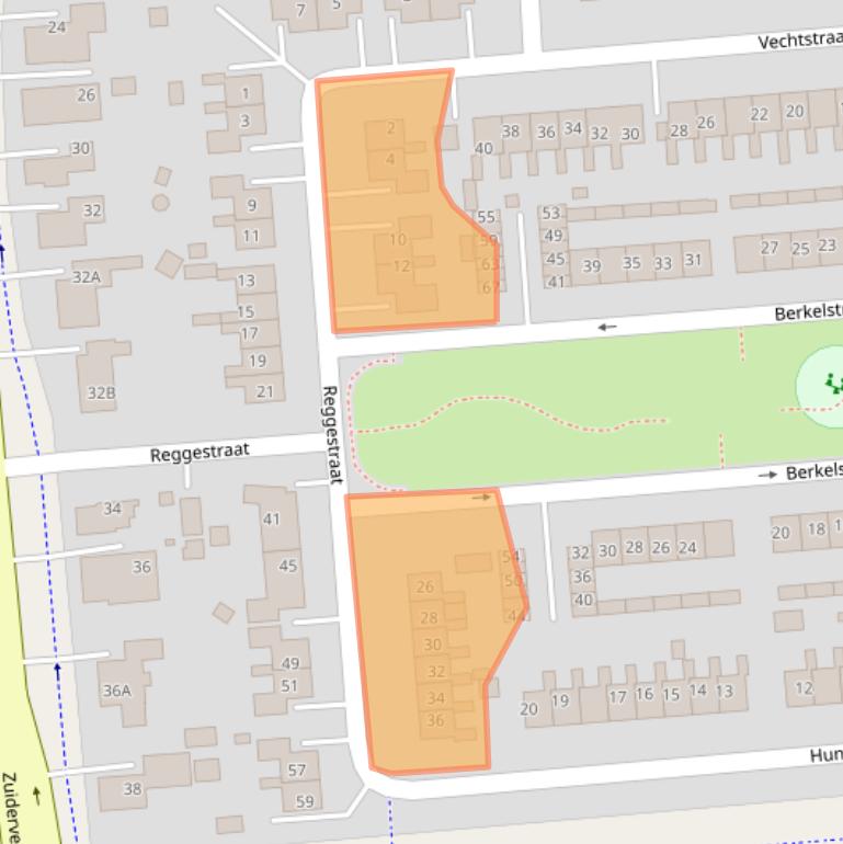 Kaart van postcodegebied 9673ED.