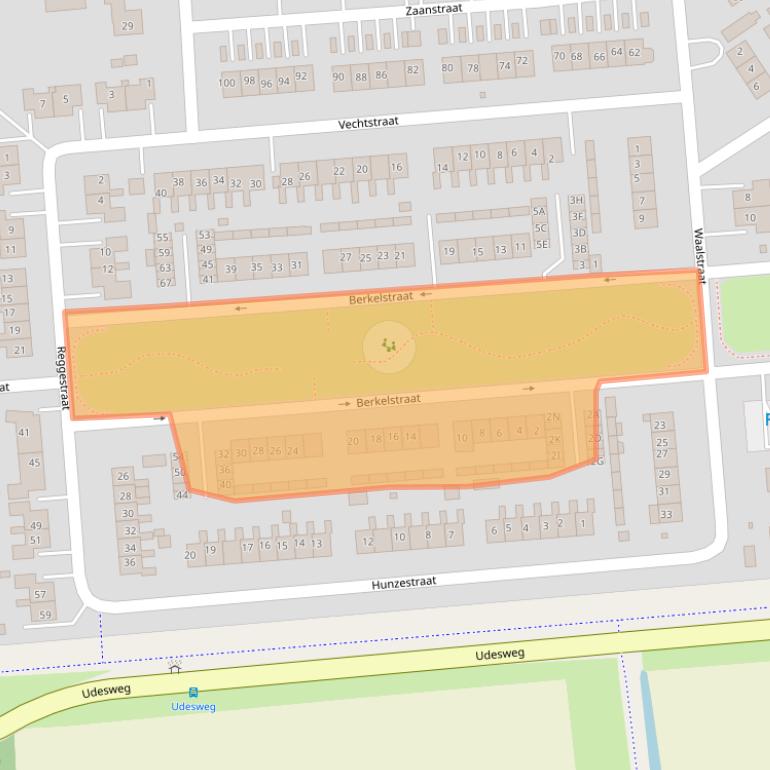 Kaart van postcodegebied 9673EG.