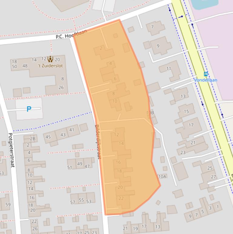 Kaart van postcodegebied 9673GE.