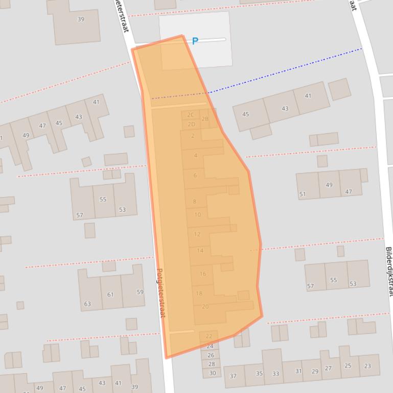 Kaart van postcodegebied 9673GJ.