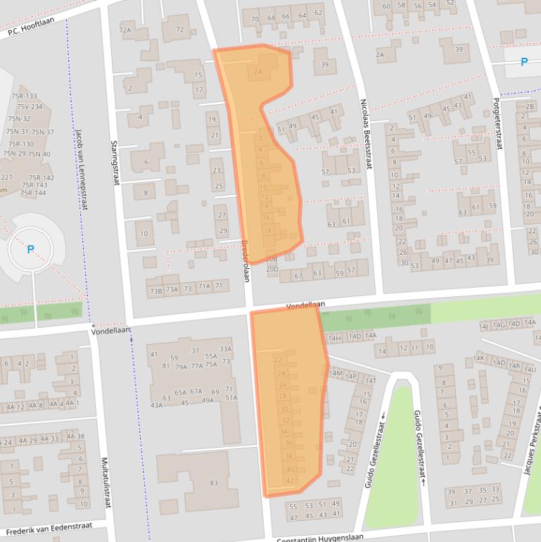 Kaart van postcodegebied 9673GN.