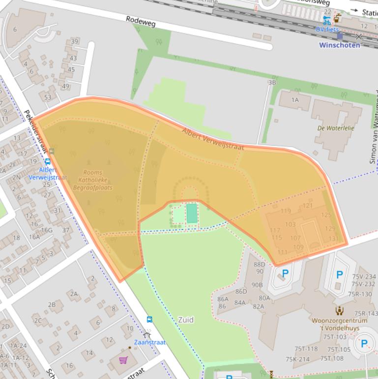 Kaart van postcodegebied 9673GV.