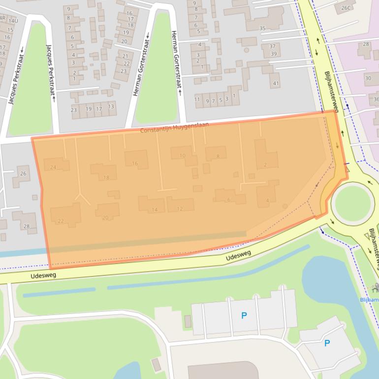 Kaart van postcodegebied 9673HC.