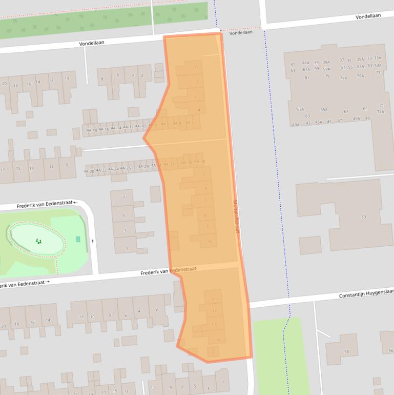 Kaart van postcodegebied 9673HN.