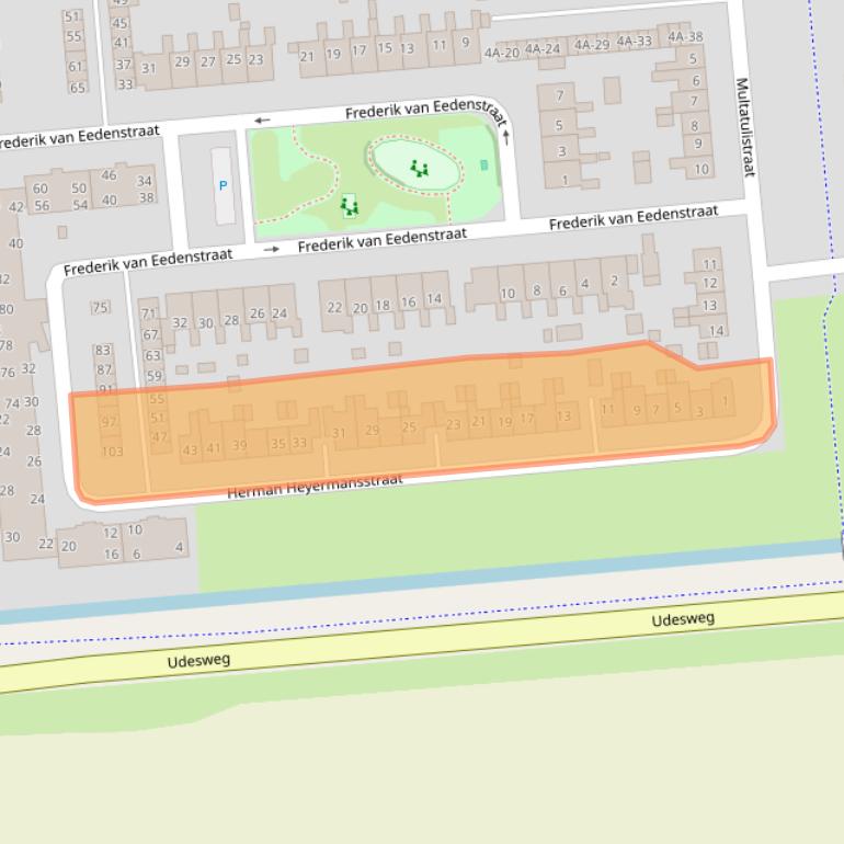 Kaart van postcodegebied 9673HP.