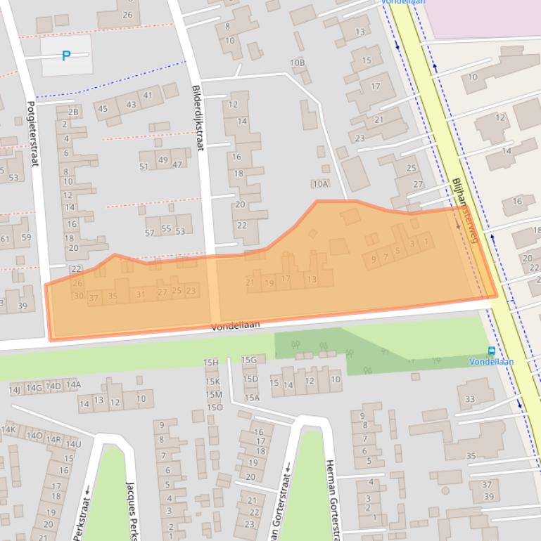 Kaart van postcodegebied 9673JA.