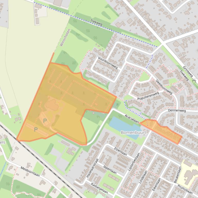 Kaart van postcodegebied 9674AB.