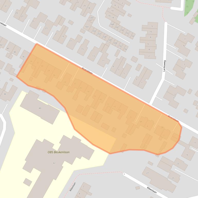 Kaart van postcodegebied 9674AC.