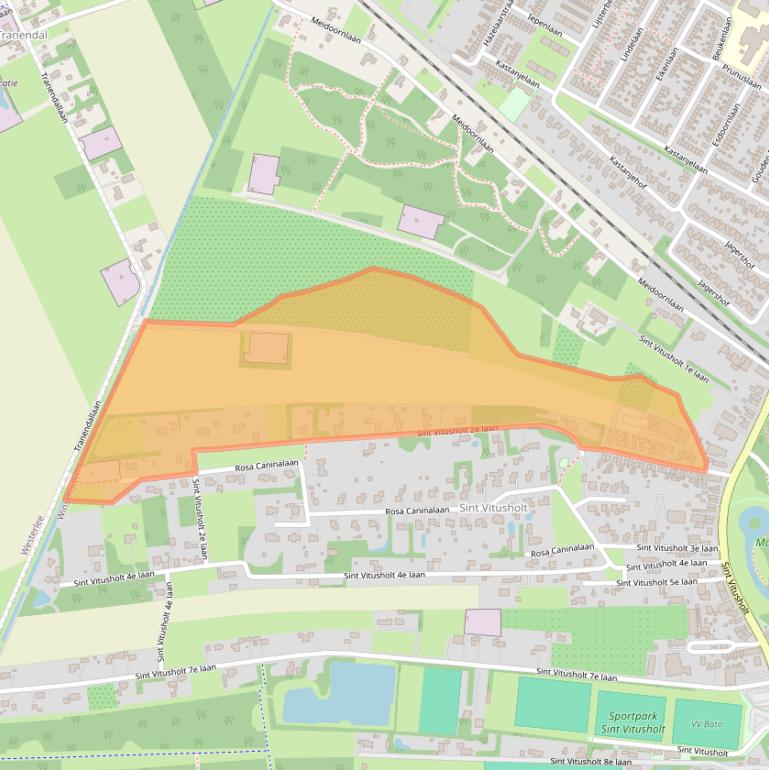 Kaart van postcodegebied 9674AN.
